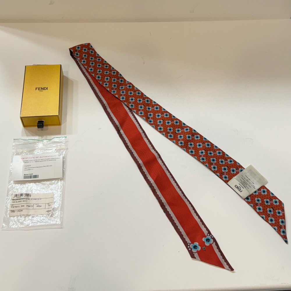 Fendi Red Bloody Mary Bandeau